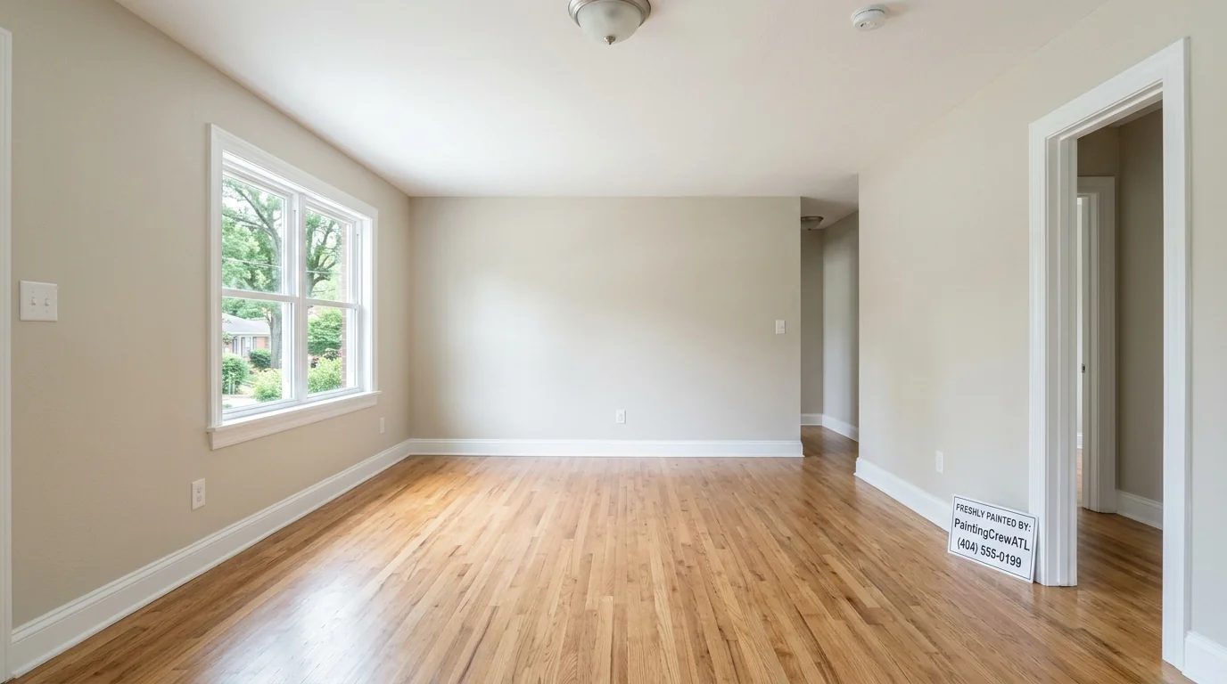 Empty apartment repainted and ready to rent