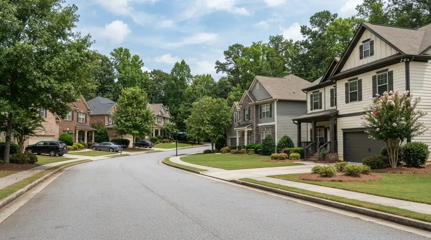Gwinnett County subdivision street