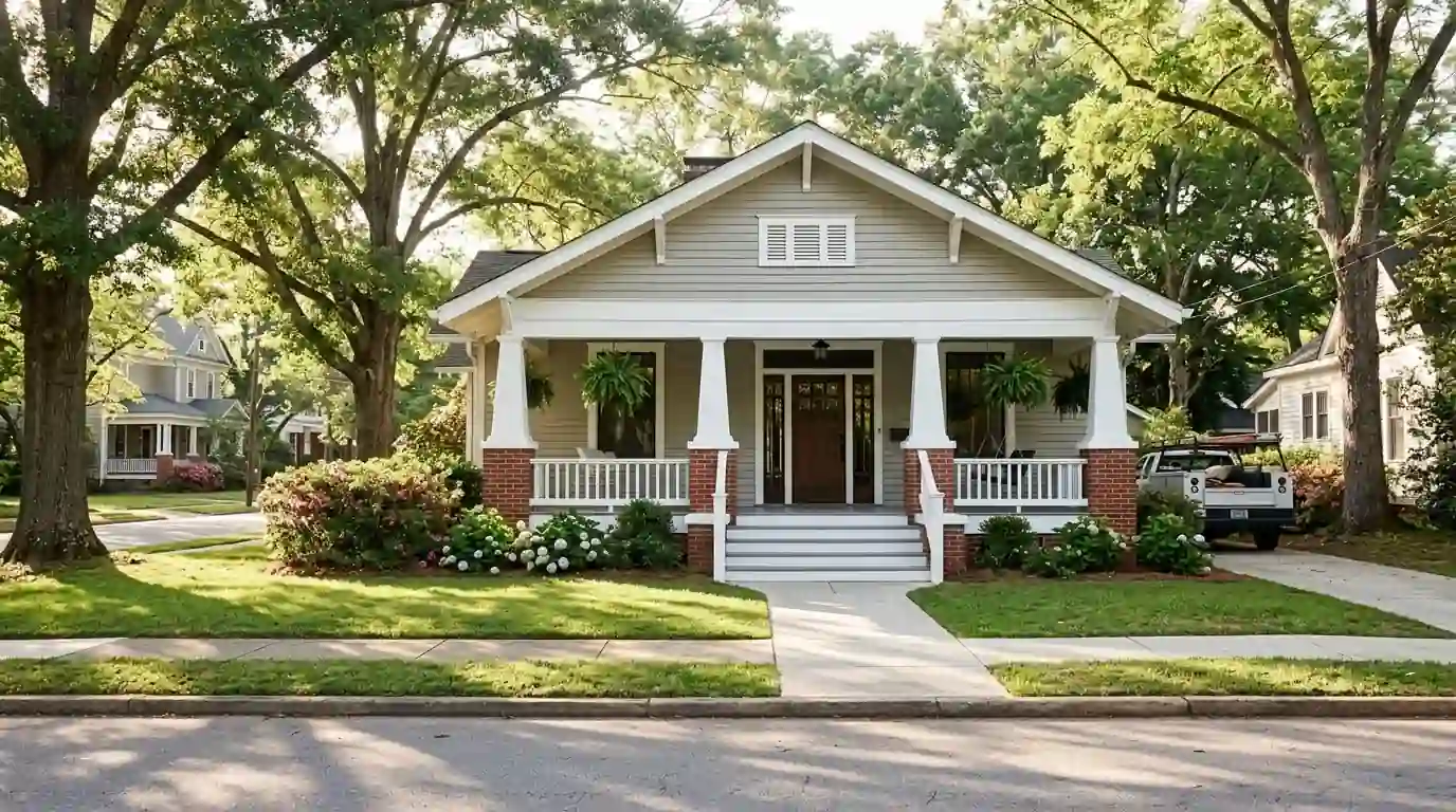 Freshly painted Craftsman bungalow in Monroe